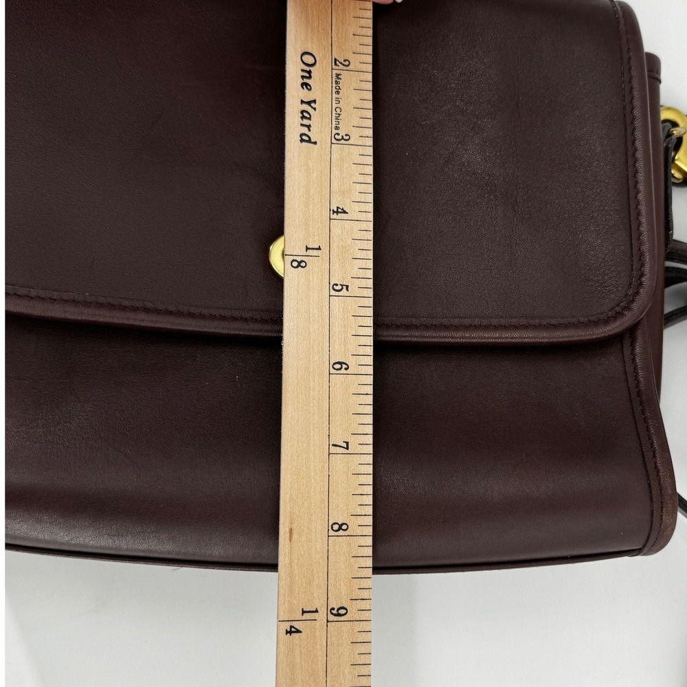 Vintage Coach Mahogany Brown Court Bag Convertible Crossbody 9870 Rare EUC - Picture 5 of 16